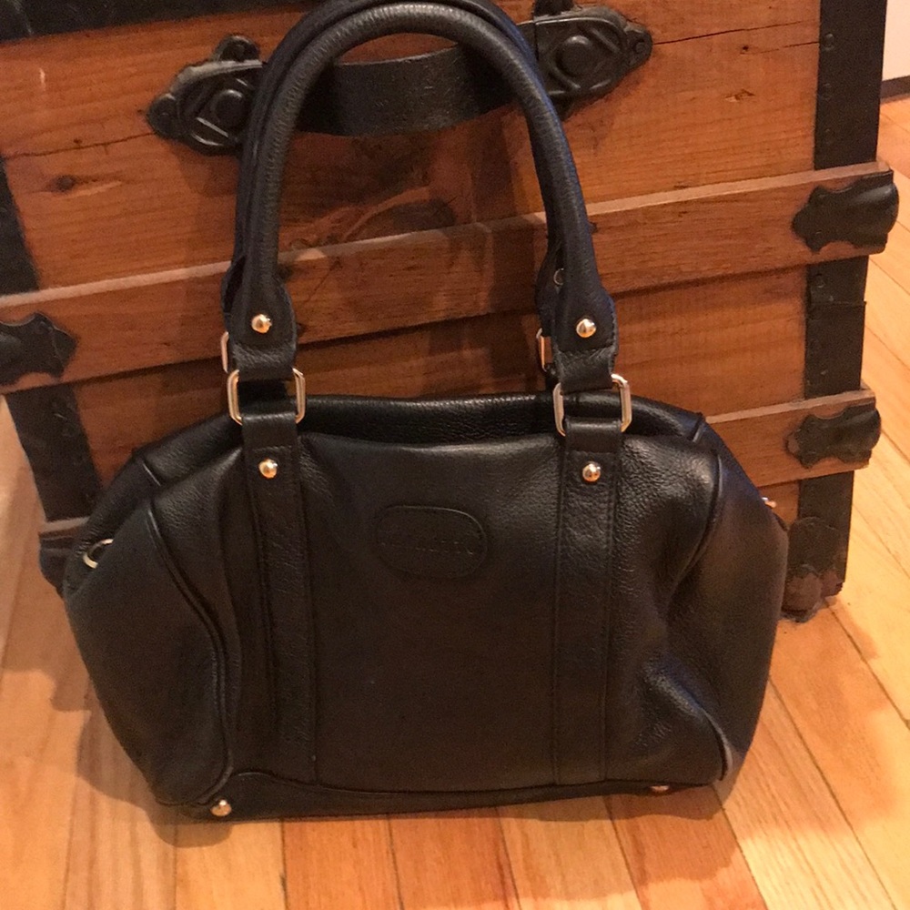 Terzetto black leather bag